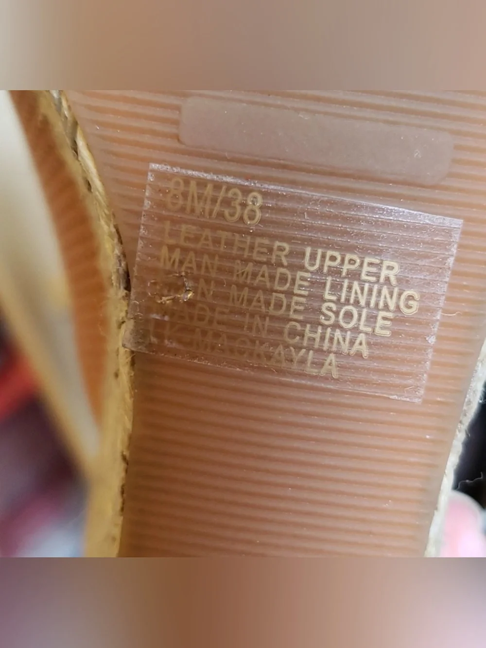 Lucky brand leather espidrille wedge